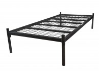 Metal Beds Platform 4ft (120cm) Small Double Contract Black Metal Bed Frame Thumbnail