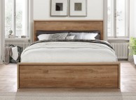Birlea Stockwell 4ft6 Double Oak Finish Wooden Bed Frame With Drawers Thumbnail