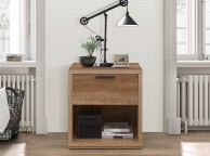 Birlea Stockwell Oak Finish 1 Drawer Bedside Thumbnail