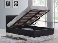 Birlea Berlin Ottoman 3ft Single Black Faux Leather Bed Frame Thumbnail