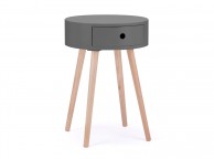 Birlea Quinn Grey 1 Drawer Side Table Thumbnail