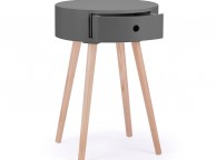 Birlea Quinn Grey 1 Drawer Side Table Thumbnail