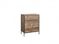 Birlea Urban Rustic Finish 4 Drawer Chest Thumbnail