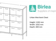 Birlea Urban Rustic Finish Merchant Chest Thumbnail