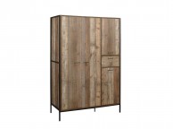 Birlea Urban Rustic Finish 4 Door Wardrobe Thumbnail