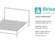 Birlea Urban 4ft6 Double Wooden Rustic Finish Bed Frame Thumbnail