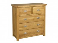 Birlea Woburn Oak 3 Plus 2 Drawer Chest Thumbnail