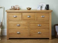 Birlea Woburn Oak 4 Plus 3 Drawer Chest Thumbnail