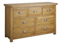 Birlea Woburn Oak 4 Plus 3 Drawer Chest Thumbnail