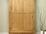 Birlea Woburn Oak 2 Door 2 Drawer Wardrobe Thumbnail