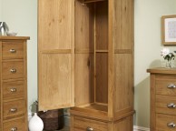 Birlea Woburn Oak 1 Door 1 Drawer Wardrobe Thumbnail