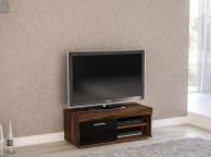 Birlea Edgeware Small TV Unit In Walnut And Black Thumbnail