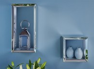 Birlea Valencia Mirrored Square Floating Shelf Thumbnail