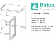 Birlea Urban Rustic Nest Of Tables Thumbnail