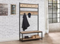 Birlea Urban Rustic Coat Rack And Bench Thumbnail