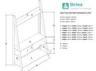 Birlea Dayton Entertainment TV Unit In White Thumbnail