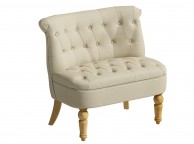 Birlea Grace Snuggle Chair In Beige Fabric Thumbnail