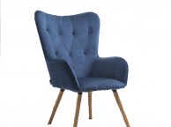 Birlea Willow Armchair In Midnight Blue Fabric Thumbnail