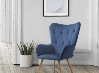 Birlea Willow Armchair In Midnight Blue Fabric Thumbnail