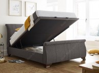 Kaydian Bamburgh 5ft Kingsize Charcoal Fabric Ottoman Bed Frame Thumbnail