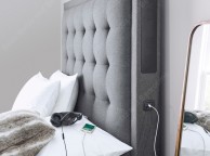 Kaydian Titan 5ft Kingsize Charcoal Grey Fabric Media Bed Thumbnail