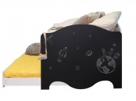 Sleep Design Teddy White Wooden Kids Day Bed With Guest Trundle Thumbnail