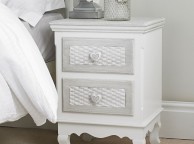 LPD Brittany 2 Drawer Bedside Shabby Chic Style Thumbnail