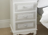 LPD Brittany 3 Drawer Bedside Shabby Chic Style Thumbnail