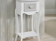 LPD Brittany 1 Drawer Side Table Or Bedside Table Shabby Chic Style Thumbnail