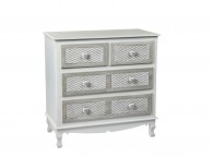 LPD Brittany 2 Plus 2 Drawer Chest Shabby Chic Style Thumbnail