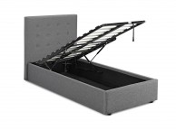 LPD Lucca Plus 3ft Single Grey Fabric Ottoman Bed Frame Thumbnail