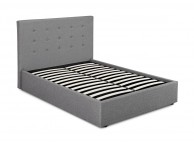 LPD Lucca Plus 5ft Kingsize Grey Fabric Ottoman Bed Frame Thumbnail