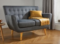 Birlea Loft 2 Seater Sofa In Grey Fabric Thumbnail