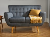 Birlea Loft 2 Seater Sofa In Grey Fabric Thumbnail