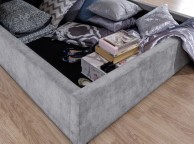 GFW Dakota 5ft Kingsize Platinum Grey Upholstered Fabric Ottoman Bed Frame Thumbnail