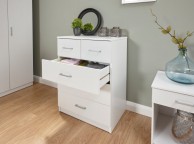 GFW Panama 4 Piece Bedroom Set In White Thumbnail