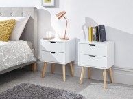 GFW Pair Of Nyborg Bedsides In White Thumbnail