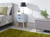 GFW Nyborg Bedside In Light Grey Thumbnail