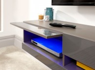 GFW Galicia Grey Gloss LED TV Unit 180cm Thumbnail