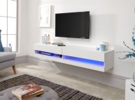 GFW Galicia White Gloss LED TV Unit 180cm Thumbnail