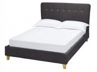 LPD Portico 5ft Kingsize Charcoal Fabric Bed Frame Thumbnail