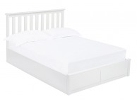 LPD Oxford 5ft Kingsize White Wooden Ottoman Bed Frame Thumbnail