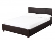 LPD Prado 4ft6 Double Black Faux Leather Bed Frame Thumbnail