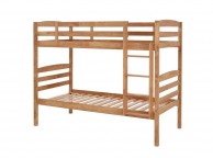 Serene Brooke 3ft Single Oak Finish Wooden Bunk Bed Thumbnail