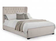 Julian Bowen Geneva 5ft Kingsize Pearl Fabric Bed Frame Thumbnail