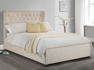 Julian Bowen Geneva 5ft Kingsize Pearl Fabric Bed Frame Thumbnail