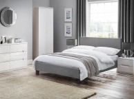 Julian Bowen Rialto 5ft Kingsize Grey Fabric Bed Frame Thumbnail