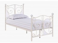 LPD Florence 3ft Single White Metal Bed Frame Thumbnail