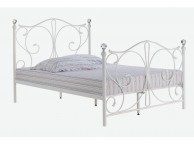 LPD Florence 5ft Kingsize White Metal Bed Frame Thumbnail