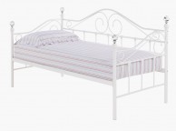 LPD Florence 3ft Single White Metal Day Bed Frame Thumbnail